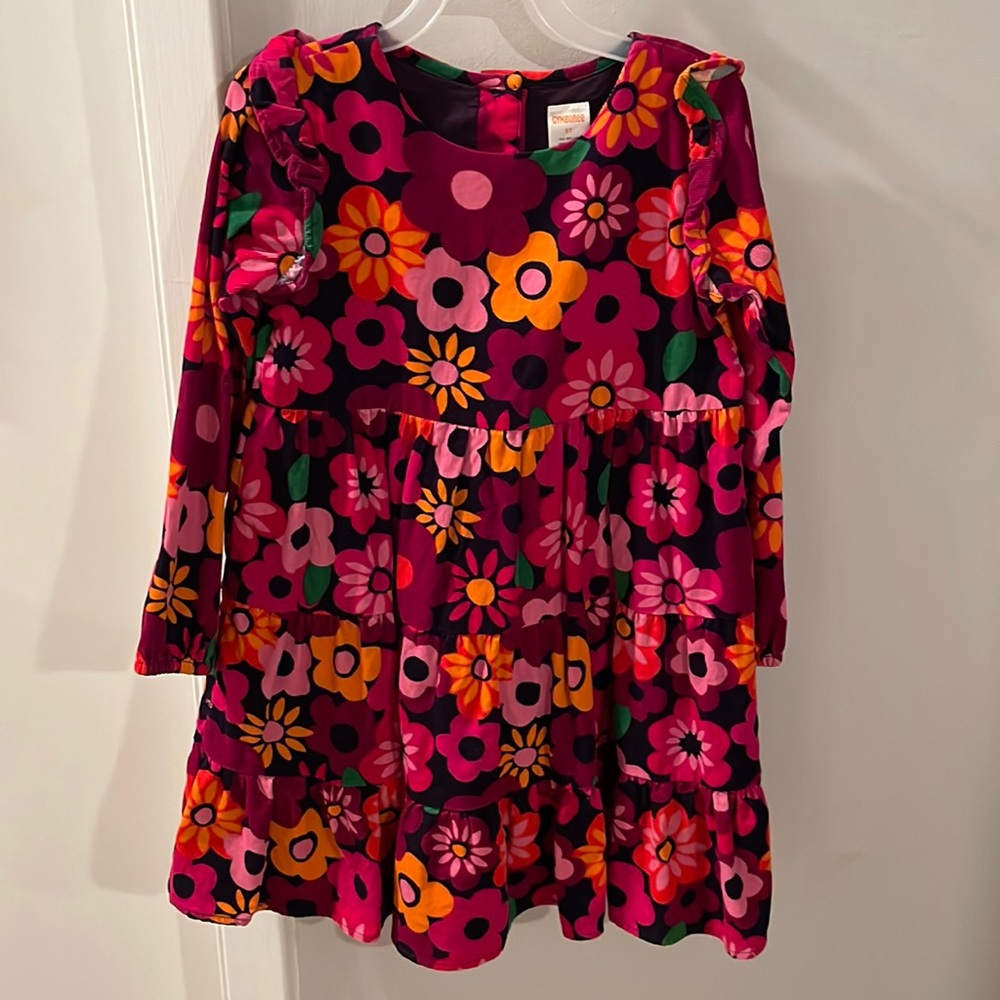 Gymboree Long Sleeve Floral Swing Dress